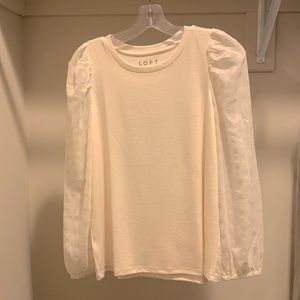 Loft, white XS blouse